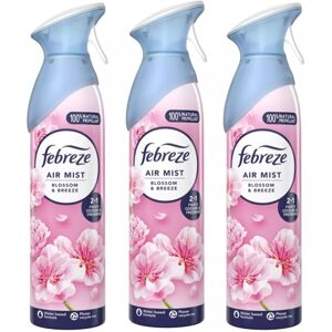 3 X 185 ml Febreze Air Mist Air Freshener Spray - Blossom & Breeze 3 X 185 ml Febreze Air Mist Air Freshener Spray - Blossom & Breeze