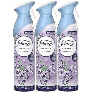 3 X 185 ml Febreze Air Mist Air Freshener Spray - Lavender 3 X 185 ml Febreze Air Mist Air Freshener Spray - Lavender