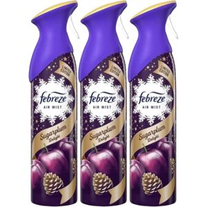 3 X 185 ml Febreze Air Mist Air Freshener Spray - Sugarplum Delight 3 X 185 ml Febreze Air Mist Air Freshener Spray - Sugarplum Delight