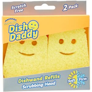 Scrub Daddy Dish Wand Scrubbing Brush Replacement Heads, Soap Dispensing Dish Brushes, Textu Scrub Daddy Dish Wand Scrubbing Brush Replacement Heads, Soap Dispensing Dish Brushes, Textu