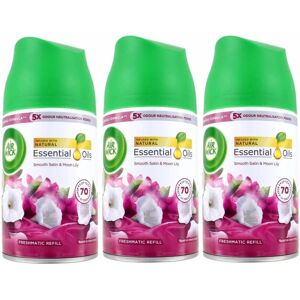 3 x Air Wick Freshmatic Max Automatic Spray Refill 250ml - Smooth Satin & Moon L 3 x Air Wick Freshmatic Max Automatic Spray Refill 250ml - Smooth Satin & Moon L