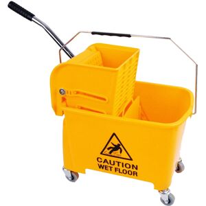 STORM TRADING GROUP 1 x Yellow 20L Strong Kentucky Mop Dual-Bucket & Wringer System STORM TRADING GROUP 1 x Yellow 20L Strong Kentucky Mop Dual-Bucket & Wringer System