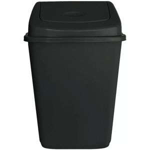 Alex Nash (Black) Plastic Rubbish Bin Swing Flip Top Dustbin 30L Alex Nash (Black) Plastic Rubbish Bin Swing Flip Top Dustbin 30L