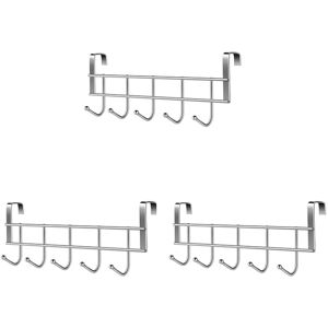 Tlily 3X Over the Door 5 Hooks Home Bathroom Organizer Rack Clothes Coat Hat Towel Han Tlily 3X Over the Door 5 Hooks Home Bathroom Organizer Rack Clothes Coat Hat Towel Han