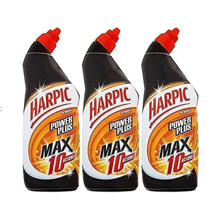 Harpic Power Plus 3 x 750ml Toilet Cleaner - Kills 99.9% of bacteria, removes li Harpic Power Plus 3 x 750ml Toilet Cleaner - Kills 99.9% of bacteria, removes li