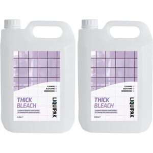 Liquipak (2x5L) Thick Bleach - Household Bleach, Extra Strong Liquipak (2x5L) Thick Bleach - Household Bleach, Extra Strong