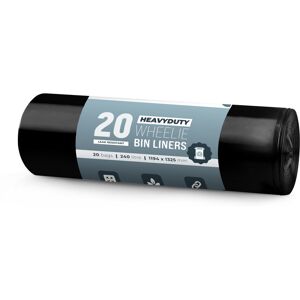 Keplin Ecobag - 20 Pack Eco-Friendly Wheelie Bin Liners - 240L - Heavy Duty Keplin Ecobag - 20 Pack Eco-Friendly Wheelie Bin Liners - 240L - Heavy Duty
