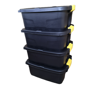Samuel Alexander 4 x 24L Heavy Duty Storage Boxes - Storage Boxes Samuel Alexander 4 x 24L Heavy Duty Storage Boxes - Storage Boxes
