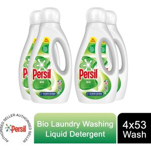 4x Of 53W Washes Persil Bio Laundry Washing Liquid Detergent 1.431L 4x Of 53W Washes Persil Bio Laundry Washing Liquid Detergent 1.431L