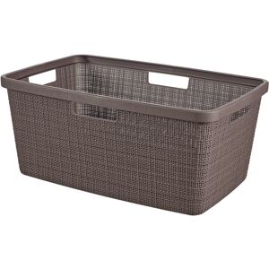 Curver Jute Woven Effect 70% Recycled Rectangular Laundry Basket 46 Litres ? Pep Curver Jute Woven Effect 70% Recycled Rectangular Laundry Basket 46 Litres ? Pep