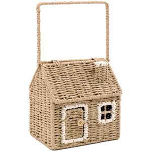 Carousel Home Charming House-Shaped Wicker Storage Basket Home Storage Solution - 20x36cm Carousel Home Charming House-Shaped Wicker Storage Basket Home Storage Solution - 20x36cm