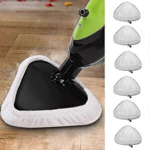 konhill (As show, One size) 6pcs H2o Steam Mop Pads Cover Replacement Washable Cloth Cle konhill (As show, One size) 6pcs H2o Steam Mop Pads Cover Replacement Washable Cloth Cle