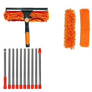 Exogio Extended Window Cleaning Kit 2-in-1 Double-Sided Glass Mop Exogio Extended Window Cleaning Kit 2-in-1 Double-Sided Glass Mop