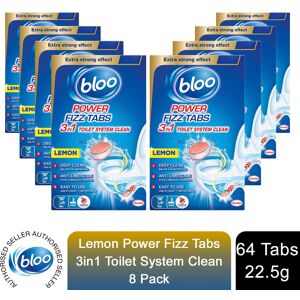 Bloo Power Toilet Fizz Tabs, Drain Deep Cleaning Bad Odour, 8 x 25g 8 Pack Bloo Power Toilet Fizz Tabs, Drain Deep Cleaning Bad Odour, 8 x 25g 8 Pack