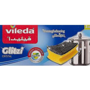 Vileda Glitzi Plus Washing Up Sponge/Thorough Hygienic and Absorbent by Vileda Vileda Glitzi Plus Washing Up Sponge/Thorough Hygienic and Absorbent by Vileda