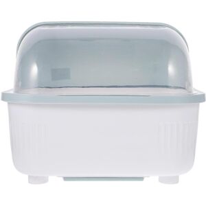 Kricely (As show, One size) Covered Kitchen Dish Drying Rack Drain Storage Box Water Dra Kricely (As show, One size) Covered Kitchen Dish Drying Rack Drain Storage Box Water Dra