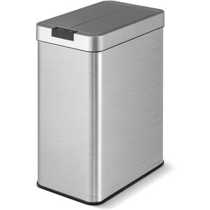 Costway Slim Kitchen Trash Can 50L Automatic Sensor Garbage Can with Wing Lids Costway Slim Kitchen Trash Can 50L Automatic Sensor Garbage Can with Wing Lids