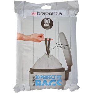 Brabantia PerfectFit Bin Liners 60 Litre/Size M White Brabantia PerfectFit Bin Liners 60 Litre/Size M White