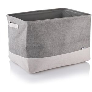 Minky Large Fabric Basket 73L Hamper Basket for Multi Storage Grey Washing Bas Minky Large Fabric Basket 73L Hamper Basket for Multi Storage Grey Washing Bas