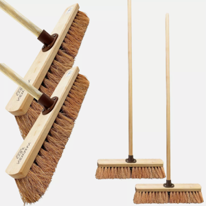 The Dustpan & Brush Store 2-Pack Outdoor Broom Set with 120 cm Handles – Soft Bristle Yard Sweeper Brooms The Dustpan & Brush Store 2-Pack Outdoor Broom Set with 120 cm Handles – Soft Bristle Yard Sweeper Brooms