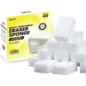 Zuvo Magic Eraser Sponges 48 Pack Heavy Duty Melamine Pads for Cleaning Kitchen Zuvo Magic Eraser Sponges 48 Pack Heavy Duty Melamine Pads for Cleaning Kitchen