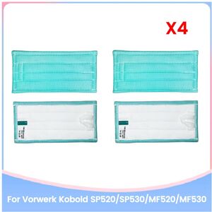 Tlily 4PCS Mop Pads for Kobold SP520/SP530/MF520/MF530 Vacuum Cleaner Parts Washable S Tlily 4PCS Mop Pads for Kobold SP520/SP530/MF520/MF530 Vacuum Cleaner Parts Washable S