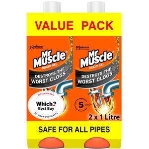 Mr Muscle Drain Unblocker, Sink & Drain Cleaner, Fast Acting Heavy Duty Gel Form Mr Muscle Drain Unblocker, Sink & Drain Cleaner, Fast Acting Heavy Duty Gel Form