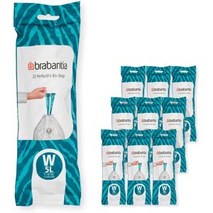 Brabantia 137884 PerfectFit Bin Liners Multipack (Size W/5 Litre) Thick Plastic Brabantia 137884 PerfectFit Bin Liners Multipack (Size W/5 Litre) Thick Plastic