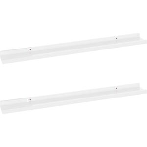 vidaXL 2X Wall Shelves Wall Mounted Storage Hanging Display Organizer Living Roo vidaXL 2X Wall Shelves Wall Mounted Storage Hanging Display Organizer Living Roo