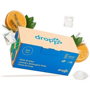 Dropps Stain & Odor Laundry Detergent Pods: Clean & Crisp 64 Count HE Compatib Dropps Stain & Odor Laundry Detergent Pods: Clean & Crisp 64 Count HE Compatib