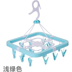 Unbranded (Light Green) Clip Plastic Convenient Hanger For Drying Baby Clothes And Socks U Unbranded (Light Green) Clip Plastic Convenient Hanger For Drying Baby Clothes And Socks U