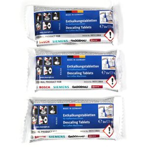 Bosch Original Tassimo Descaling Tablets (1 Box of 6 Tablets) c/w Bosch Original Tassimo Descaling Tablets (1 Box of 6 Tablets) c/w