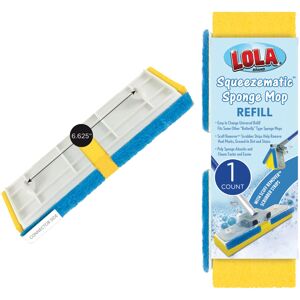 L.O.L. Surprise! LOLA Products SqueezeMatic Butterfly Sponge Mop Refill 9"""" Wide Replacement L.O.L. Surprise! LOLA Products SqueezeMatic Butterfly Sponge Mop Refill 9"""" Wide Replacement