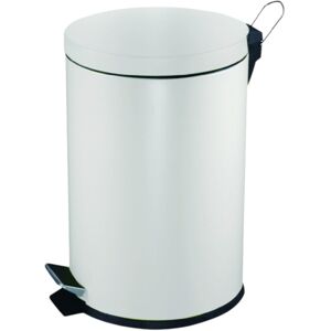 Chabrias Ltd Steel Pedal Bin White, 12L Chabrias Ltd Steel Pedal Bin White, 12L
