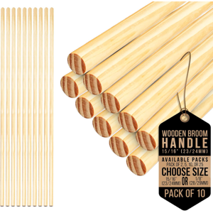 The Dustpan & Brush Store 10x Long Wooden Broom Handle Mop Snow Shovel Outdoor Replacement 15/16 The Dustpan & Brush Store 10x Long Wooden Broom Handle Mop Snow Shovel Outdoor Replacement 15/16