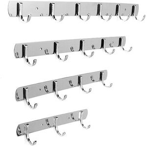 GreenZech (5Hooks) 3/4/5/6 Hooks Wall Door Stainless Steel Kitchen Clothes Hook Hanger GreenZech (5Hooks) 3/4/5/6 Hooks Wall Door Stainless Steel Kitchen Clothes Hook Hanger