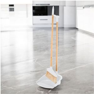 URBN Living (White) Long Handled Bamboo Floor Pan & Broom Sweeper 73cm URBN Living (White) Long Handled Bamboo Floor Pan & Broom Sweeper 73cm
