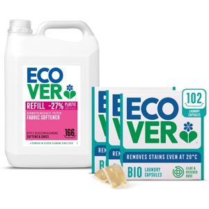 Ecover Bio Washing Capsules - Laundry Capsules/Tablets - Rescued Rose Scent, 3X Ecover Bio Washing Capsules - Laundry Capsules/Tablets - Rescued Rose Scent, 3X