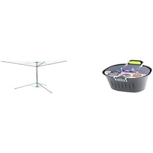 Minky Freestanding Portable Rotary Airer + Peg Pod Minky Freestanding Portable Rotary Airer + Peg Pod