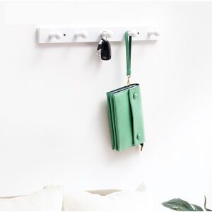 GreenZech (White, #5 Hooks) Coat Hanger Wall Mounted Rack Rail Hook Bamboo Wooden Shelf Cl GreenZech (White, #5 Hooks) Coat Hanger Wall Mounted Rack Rail Hook Bamboo Wooden Shelf Cl