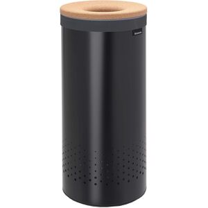 Brabantia - Laundry Bin - Cork Lid - Portable Laundry Bag Inside - Quick-drop Op Brabantia - Laundry Bin - Cork Lid - Portable Laundry Bag Inside - Quick-drop Op