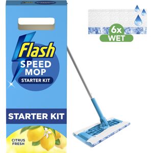 Speed Mop Starter Kit, All-In-One Floor Mopping System (6 Wet Pads), Flash Floor Speed Mop Starter Kit, All-In-One Floor Mopping System (6 Wet Pads), Flash Floor