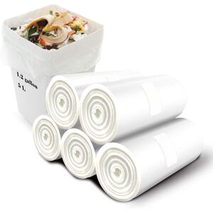 Aoriyar Biodegradable Bin Bags 120Pcs, 6 Liter Small Bin Liner, 100% Recycled, Tough & D Aoriyar Biodegradable Bin Bags 120Pcs, 6 Liter Small Bin Liner, 100% Recycled, Tough & D