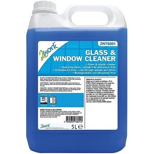 2Work Glass and Window Cleaner 5 Litre Bottle 2W76001 2Work Glass and Window Cleaner 5 Litre Bottle 2W76001