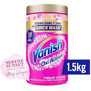 Vanish Fabric Stain Remover, Gold Oxi Action Powder, 1.5 kg Vanish Fabric Stain Remover, Gold Oxi Action Powder, 1.5 kg