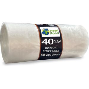 HooriPoori 100L 40 extra large Strong Clear Recycling Bags, 35 ?m Strong Leak Te HooriPoori 100L 40 extra large Strong Clear Recycling Bags, 35 ?m Strong Leak Te