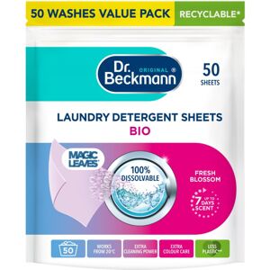 Dr Beckmann Dr. Beckmann Laundry Detergent Sheets BIO Fresh Blossom MAGIC LEAVES Pre-d Dr Beckmann Dr. Beckmann Laundry Detergent Sheets BIO Fresh Blossom MAGIC LEAVES Pre-d