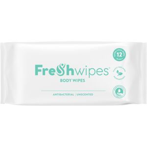 FRE SHWIPES FreshWipes Unscented Antibacterial Body Wipes For Adults 1 Pack (12 Wipes) - Ext FRE SHWIPES FreshWipes Unscented Antibacterial Body Wipes For Adults 1 Pack (12 Wipes) - Ext
