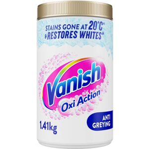 Vanish Fabric Stain Remover, Gold Oxi Action Powder Crystal Whites, 1.41 kg Vanish Fabric Stain Remover, Gold Oxi Action Powder Crystal Whites, 1.41 kg