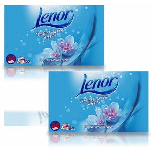 2 Pack of Lenor Tumble Dryer Fabric Conditioner Sheets Spring Awakening, 34 Shee 2 Pack of Lenor Tumble Dryer Fabric Conditioner Sheets Spring Awakening, 34 Shee